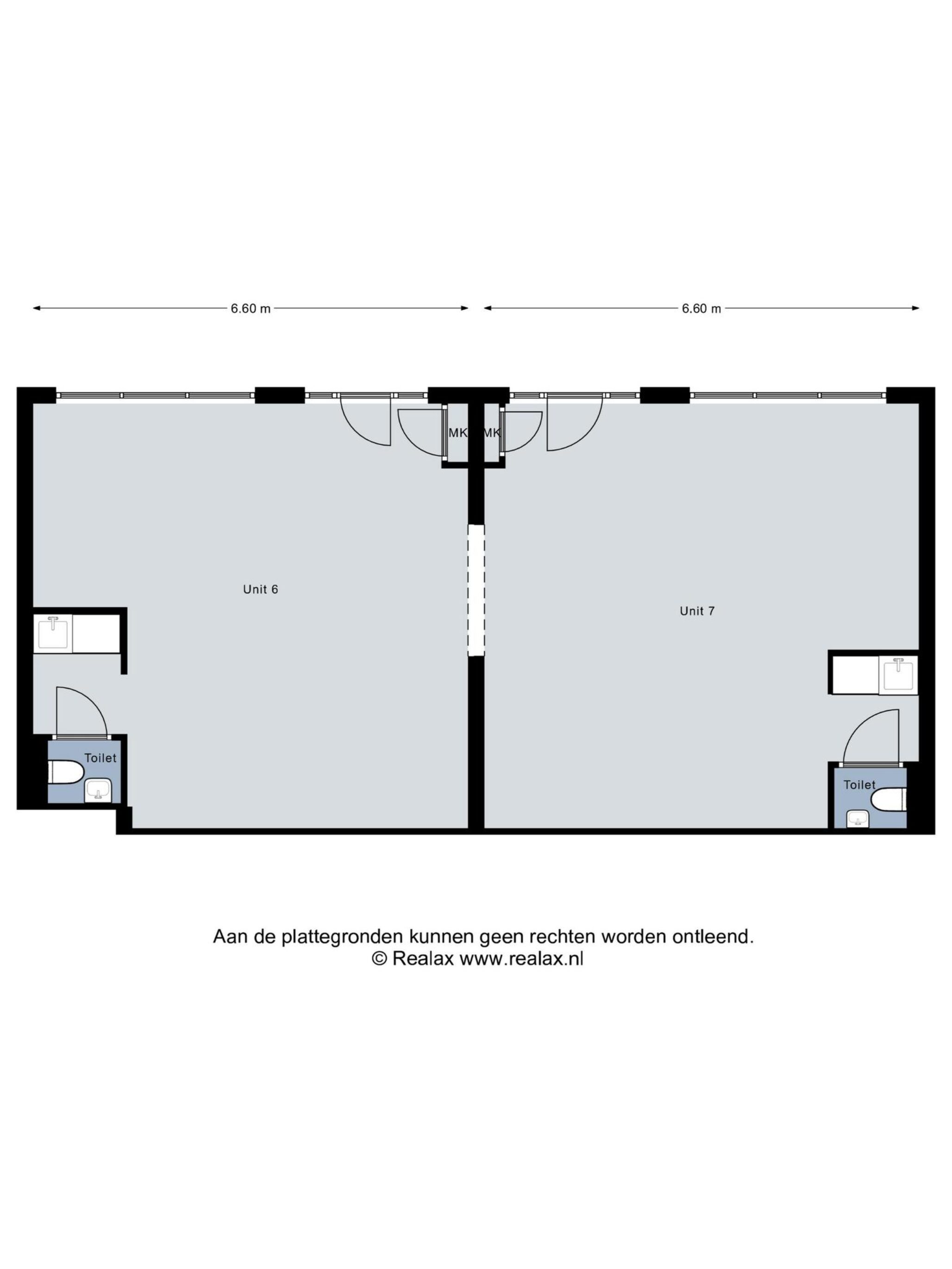 Plattegrond unit 6+7
