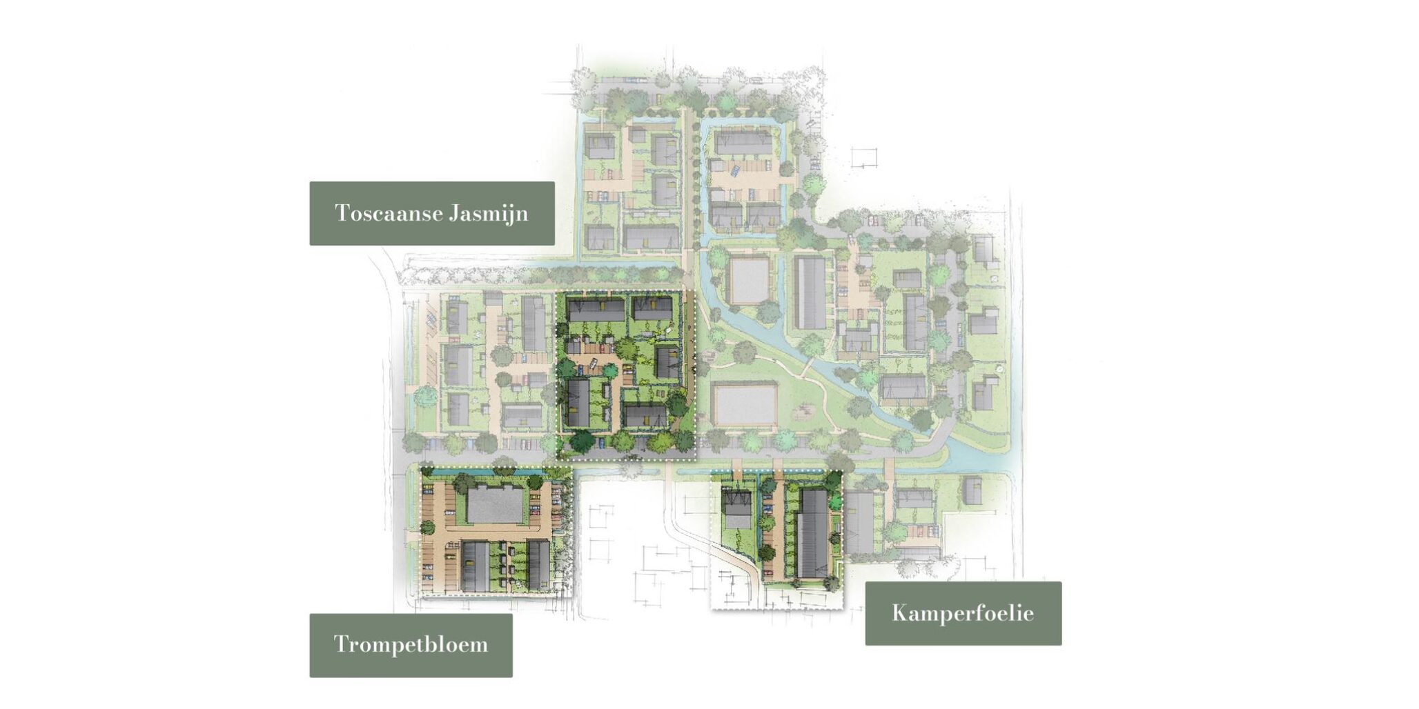Situatietekening Heulpark met buurtjes