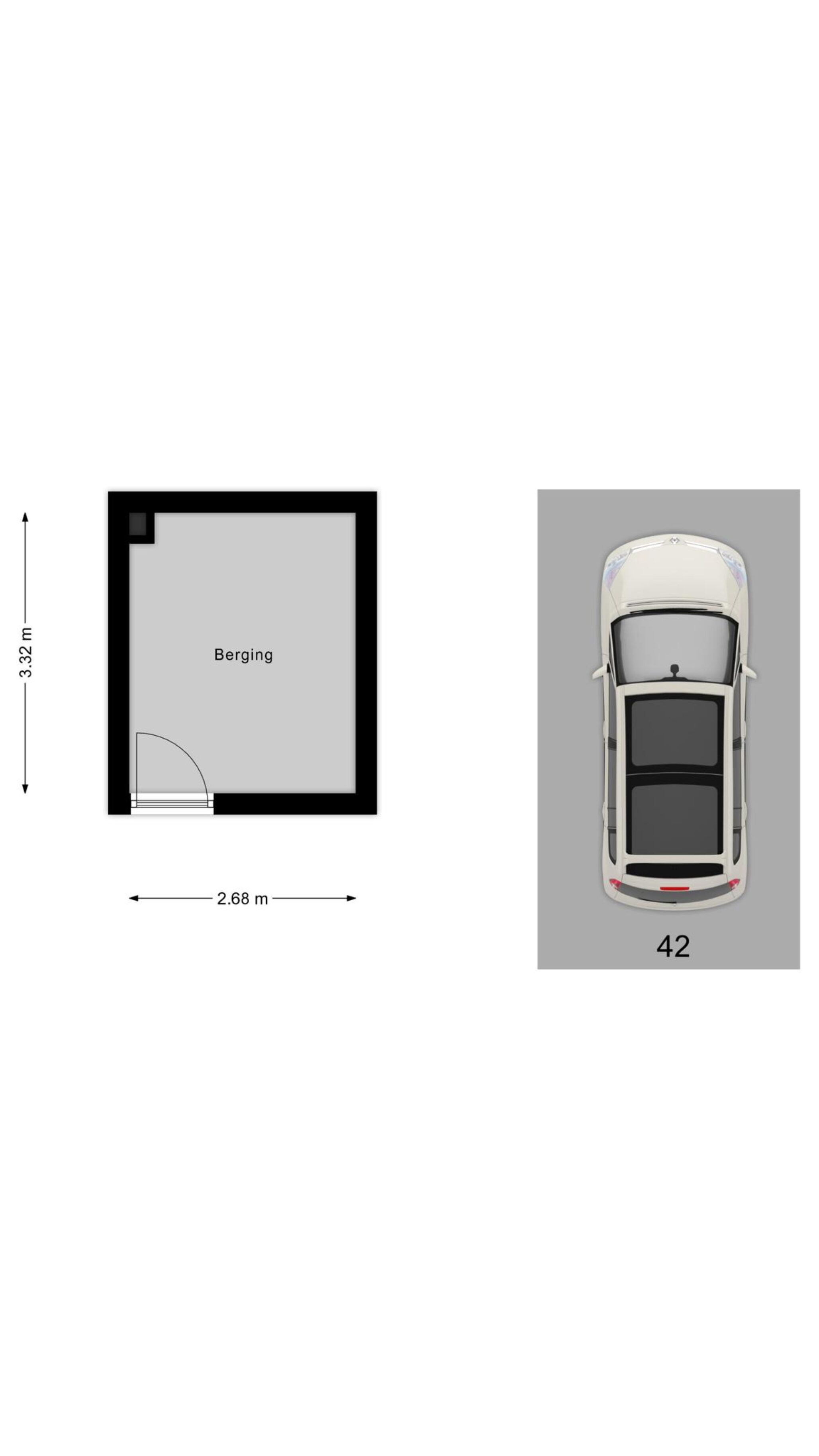 Berging + Parkeerplaats